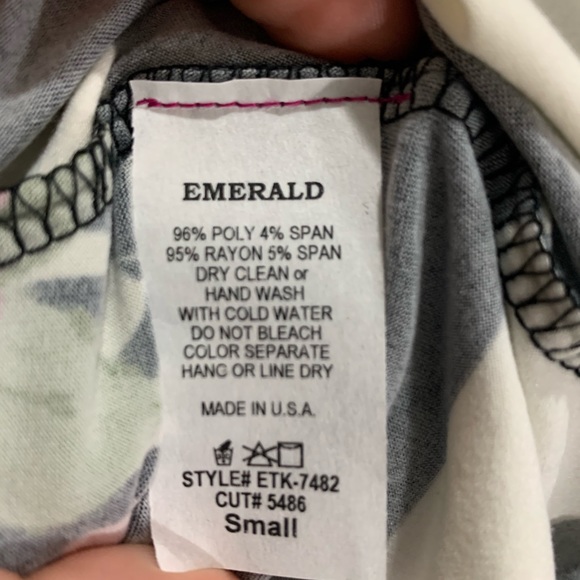 NWT Black & White Striped & Floral Pockets Dress - Picture 5 of 5